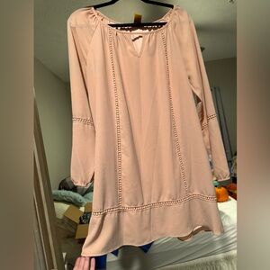 Wrangler Blush Pink Long Sleeve Dress